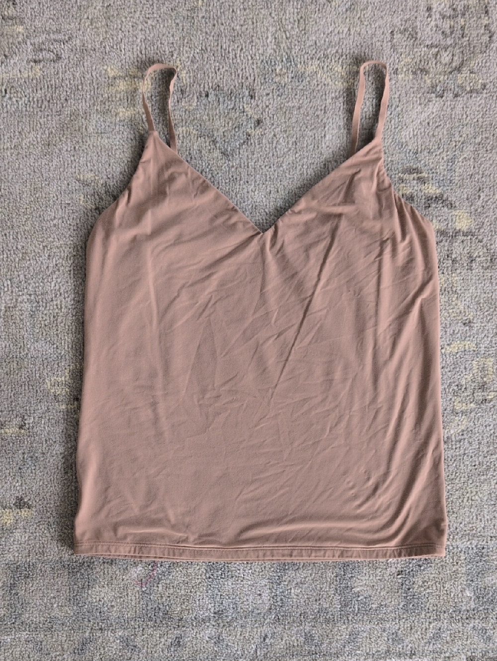 Women's Dark Nude V-Neck Cami Tank Top